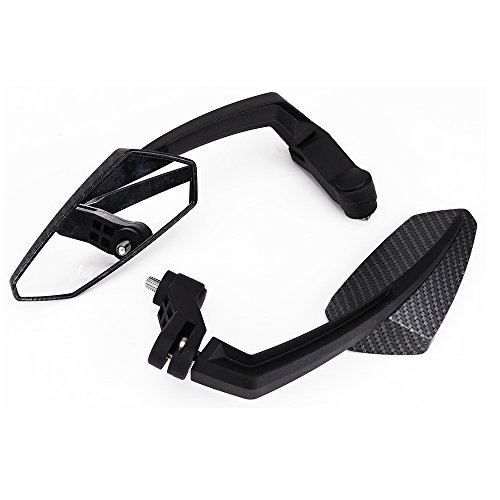 CARBON PAIR UNIVERSAL MOTORCYCLE Scooter MIRRORS 10MM 8MM BIKE/MOTORBIKE REAR VIEW SIDE Left / Right Mirror NEW