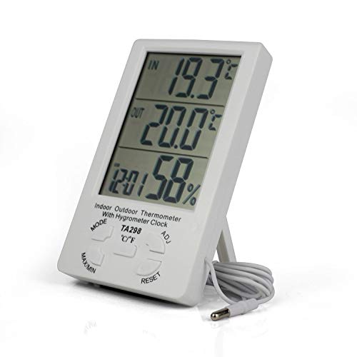 Auto Thermometer Uhr 3 In 1 - Digitale Anzeige Innen/Außen Temperatur