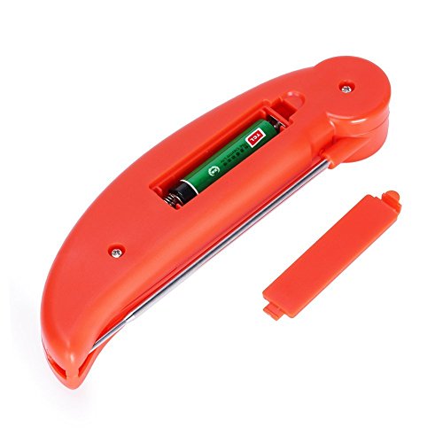 Digital Thermometer – TOOGOO(R) Digital Kueche Thermometer Temperaturmessgeraet Probe Tester mit LCD-Display Lebensmittel Essen und Trinken Getraenke Steak Grill Fleisch – Rot - 6