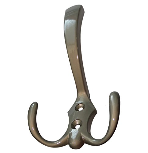 Preisvergleich Produktbild Aerzetix: Kleiderhaken Wandhaken Mantelhaken Farbe grau glänzend Maus C17840