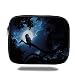 Produktbild Tablet Bag for Ipad air 2/3/4/mini 9.7 inch,Night,Quiet Night in The Woods Full Moon Tall Trees and Owl on Branch Tranquil Scene Decorative,Black Blue White,Bag