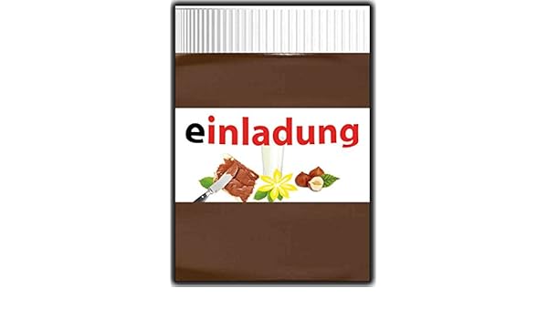 11er Set Einladungskarten Schokolade Lustige Einladung