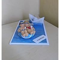 Geldgeschenk Urlaub - blaues Meer -