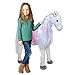 Produktbild Pink Papaya Plüschpferd XXL 105cm Pferd, Sabrina, Fast Lebensgroßes Spielpferd Zum Reiten, Stehpferd XXL, Spielzeug Pferd bis 100kg belastbar - Kinderpferd mit Kleiner Bürste