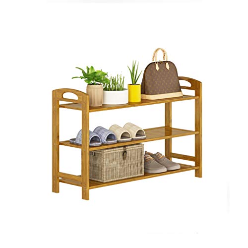 Shoe rack Shoe Shelf Simple Household Multi-layer Shoe Cabinet Dustproof Solid Wood Home Rollsnownow (Size : 60CM)