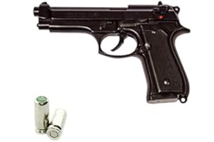 Scacciacani Pistola a Salve BRUNI Beretta 92 Cal.9 Pak | Top Firing | Nera