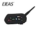 Produktbild EJEAS E6 Kabellose Kopfhrer mit Wechselsprechanlage f¨¹r Motorradhelm f¨¹r Sechs Personen, 1200m VOX Bluetooth MP3 GPS mit Aktualisierbarem Verbindungsprogramm