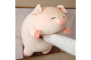 MAOMOTO Pig Stuffed Animal 50CM Kawaii Plushies Pig Plush Cute Pillow Plush Pillows Hugging Pillow for Kids, Fat Soft Cuddly Stuffed Pig Plush Toy for Girls Boys (Squint Eye)