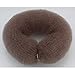 Professional Hair Bun Roll with Poppered Ends 18cm - BROWN