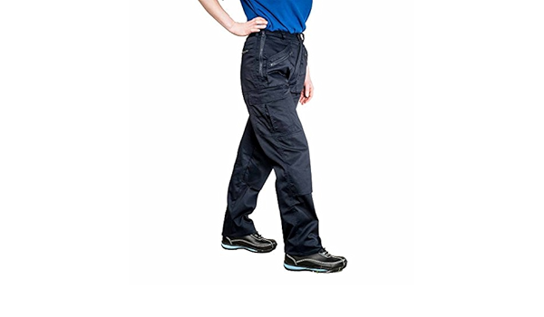 womens navy work trousers with pockets