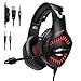 Produktbild Gaming Headset für PS4 HUOU, Xbox, mit Mikrofon für PC, Computerspiel mit Geräuschunterdrückung und Lautstärkeregler Rot