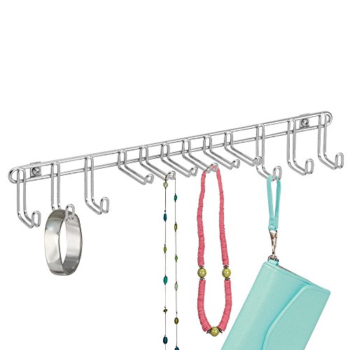 InterDesign 06770EU Classico Wandmontierter Krawatten-Gürtelhalter, chrom - 3