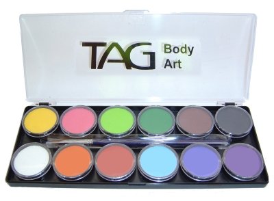 TAG Face Paint Palette Set ~ 12 x 10g Regular Colours
