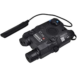 IRON JIA'S Vert Chasse Combo Laser, Lampe de Poche et Lampe Infrarouge pour viseur de Fusil Airsoft, avec télécommande Filaire sous Pression, Rails Picatinny de 20mm(Noir)