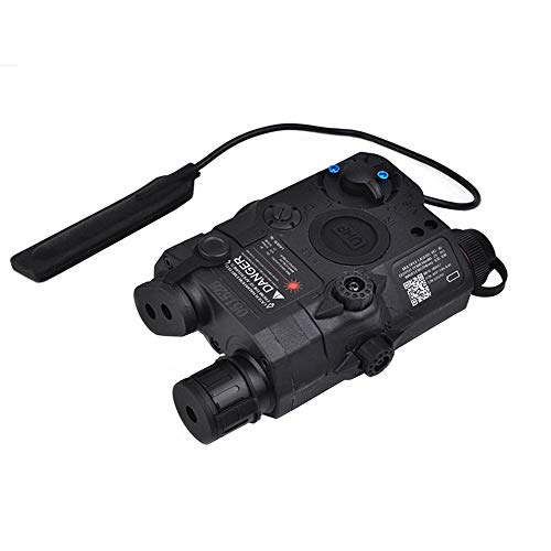 IRON JIA'S Vert Chasse Combo Laser, Lampe de Poche et Lampe Infrarouge pour viseur de Fusil Airsoft, avec télécommande Filaire sous Pression, Rails Picatinny de 20mm(Noir)