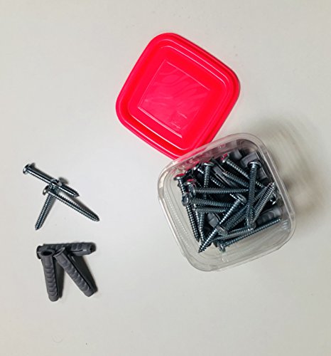 Preisvergleich Produktbild 40 x Schrauben Linsenkopf Nylon Wanddübel verzinkt Qualität st-20