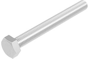 SECCARO vite esagonale M8 x 70 mm, acciaio inox V2A VA A2, DIN 933/ISO 4017, esagono esterno, 20 pezzi