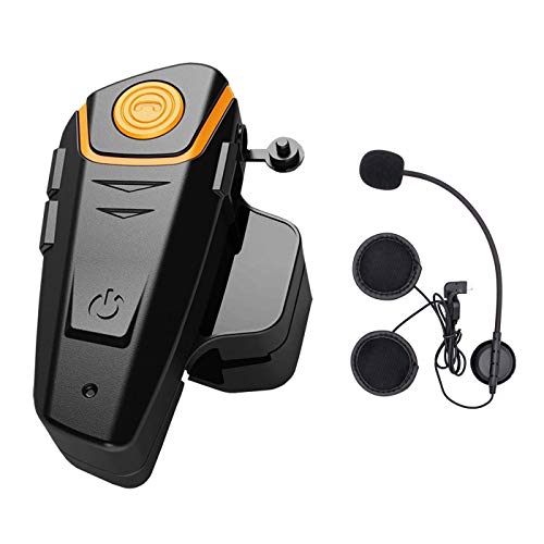 ENCHICAS 1x BT S2 Intercomunicador Casco Moto, 1000m Bluetooth Headset Motorcycle Intercom Manos Libres Moto Auriculares