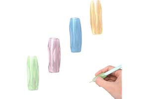 CCLKHY Pencil Grips, 4 Pack Writing Aid Grip Pencil Grip, Pencil Holder, Silicone Pencil Grips Handwriting Tool for Children, Students