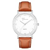 Cramberdy Uhr Damen Armbanduhr Frauen Armbanduhr Mädchen Klassisch Luxus Uhren Leder Band Analoge Quarz Armbanduhr Runden Uhren