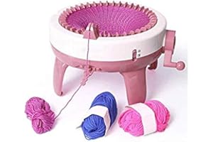 HAXIQIWAY Strickmaschine - 40/48 Nadeln Webmaschine Manuelle Automatische Webstuhl Kit DIY Weben Nähmaschine für Webschals Gewebte Hüte Gewebte Socken