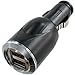 Produktbild CellularOutfitter Dual USB Port Car Charger - 2000mAh, Fast Charger, Polycarbonate Shell - Black