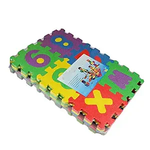 Generic Kids Alphabets and Numbers Puzzle Mat for Kids -(Multicolour)-Set of 36