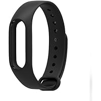 TECHONTO Replacement Strap for Xiaomi Mi Band 2 (Device not Included, Black)