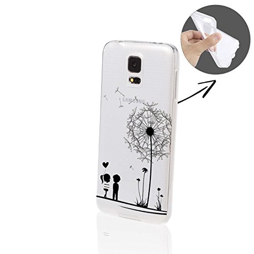 Preisvergleich Produktbild FINOO ® / Handyhülle TPU SILIKON Samsung Note 4 Pusteblume