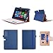 Produktbild ISIN ASUS T102HA Hülle, ASUS Transformer Mini T102HA 10,1 Zoll Convertible Tablet-PC Schutzhülle Tasche Stand Cover mit Handschlaufe,Stift Halter und Kartenschlitz (Blau)