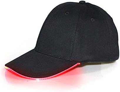 Led Hat Hands Free Flashlight Red Light Ultra Light Black Baseball Cap Duck Ride Bicycle, Camping, Sports Games, Fishing