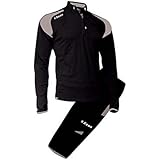 <h2>Zeus Herren Sportanzug Trainingsanz&uuml;ge Running Laufen Training Sport Set Trikot Shirt Shorts Hosen KIT FELIX SCHWARZ...</h2>