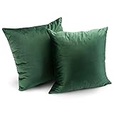 PRAKTISCHES DESIGN - Der Kissenbezug hat eine quadratische Form, einen unsichtbaren Reißverschluss, leicht zu installierende Kissen und ist maschinenwaschbar. Mit dem Kissenbezug können Sie das Problem lösen, dass das Kissenpolster nicht leicht zu reinigen ist, und die Lebensdauer des Kissens verlängern.