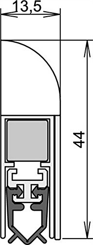 Athmer Wind-Ex für Innentüren, 985 mm, silber