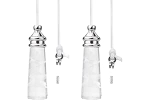 UYUYong 2Pcs Bathroom Light Pull Cord Crystal Pull Cord Handle Light Teardrop Pull Cord Extension with 150cm Cord Connector for Bathroom Toilet Light Ceiling Light Fan Switch