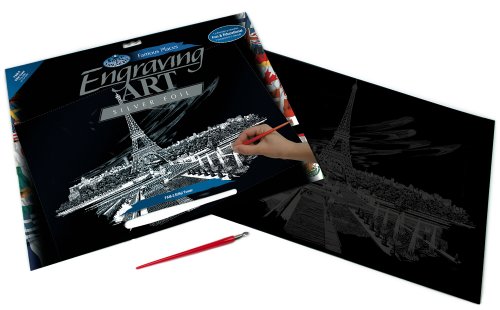 Royal & LangnickelSilver Engraving Art A3 Size Eiffel Tower Designed Painting Set