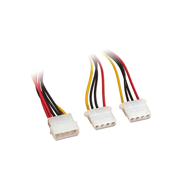 NANOCABLE 10.19.0401 - Cable Alimentación 2xMOLEX Macho a 1xMOLEX Hembra, 4pin/M-2xMOLEX 4pin/H, 20cm, Multicolor - Image 5