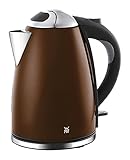 WMF TERRA Wasserkocher 1,7 l, 2400 W, schnurlos, beleuchtete Wasserstandsanzeige, Kalk-Wasserfilter, Metallic-Gold-Braun