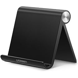 UGREEN Soporte Tablet Multiángulo Móvil Ajustable para 4 a 10 Pulgadas Tablets, Nintendo Switch, iPhoneX/ 8 Plus/ 7 Plus, Smartphones Samsung S9 / S8, iPad Mini, etc. (Negro)