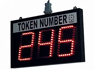 COSY 3 Digit Token Number Display (Multicolour)