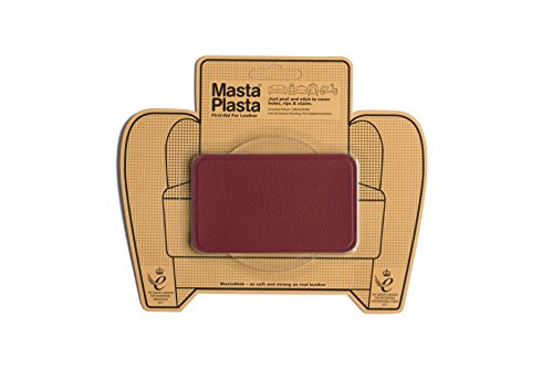 MastaPlasta Red Self-Adhesive Leather Repair Patches. Choose Size/Design. First-Aid for Sofas, Car Seats, Handbags, Jackets etc