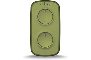 WHY EVO MINI NOA Telecomando rolling code multifrequenza da 280 a 868 mhz, apricancello autoapprendente programmabile, radiocomando ad ampio raggio con 4 pulsanti Olive Green