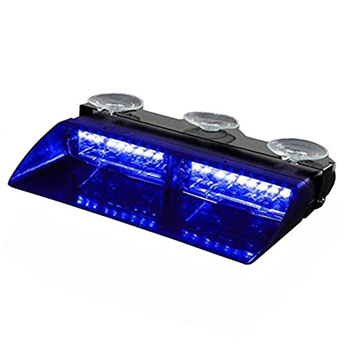 Preisvergleich Produktbild RUICK Viper Windschutzscheibe Led Blitzlicht Auto-Blitzsignal Notsignalfeuerwehrmann Warnleuchte (Blau)