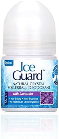6 X Iceguard Ice Guard Lavender Natural Crystal Deodorant Roll On - 50ml