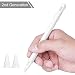 Produktbild Hydream Silikon Hülle für Apple Pencil (2. Gen) Premium Case Cover Holder Halter Zubehör für iPad Pro 11/12.9 Zoll 2018 Pen, iPad Pen Stift Grip Griff Hülse und 2 Pen Spitze Schutzhülle (Weiß)