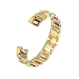 Wearlizer Für Fitbit Alta HR Armband, Smart Watch Metall Ersatzband Band für Fitbit Alta, Silber, Schwarz, Rosa Gold, Gold