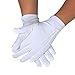 Produktbild MCLseller weiße Handschuhe, kurz, Satin-Handschuhe, Handgelenklänge, Arbeitshandschuhe, Vollfinger, leicht, für Honor Guard Hände Schutz Kellner Etiquette Empfang, Wie abgebildet, 23x8cm