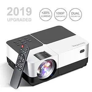 Baililai Mini Projector, Shineking 2800 Lumens LED Portable Projector 150 Inch Support 1080P HD, Video Projector for Home Theater Games and Outdoor (Compatible for PS4/Laptop/XBOX/SD/AV/USB)