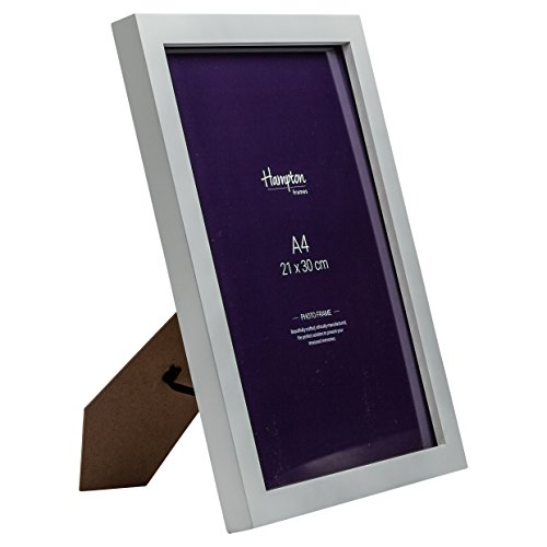 Hampton Frames WENWHTA4P-FBA Wentworth Bilderrahmen aus Holz A4 (21 x 30 cm) in weiß mit Plexi-Glas - 2