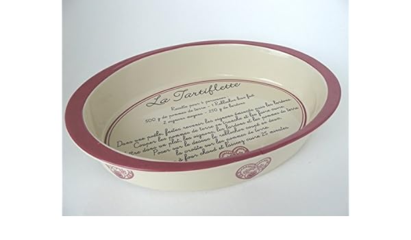 The Tartiflette Ceramic Oval Baking Dish Amazon Co Uk Kitchen Home